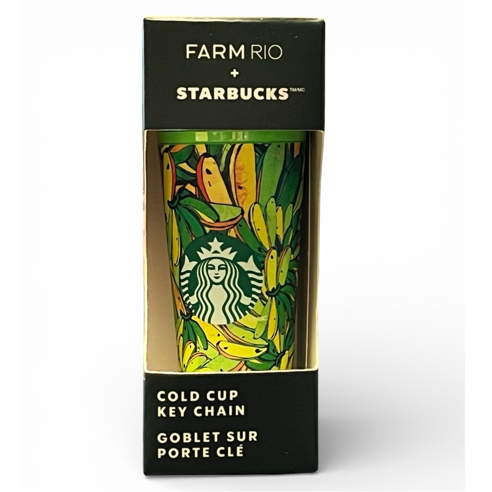 Starbucks Limited Farm Rio Cold Cup Key Chain 2025 NEW Bananas Colorful Green